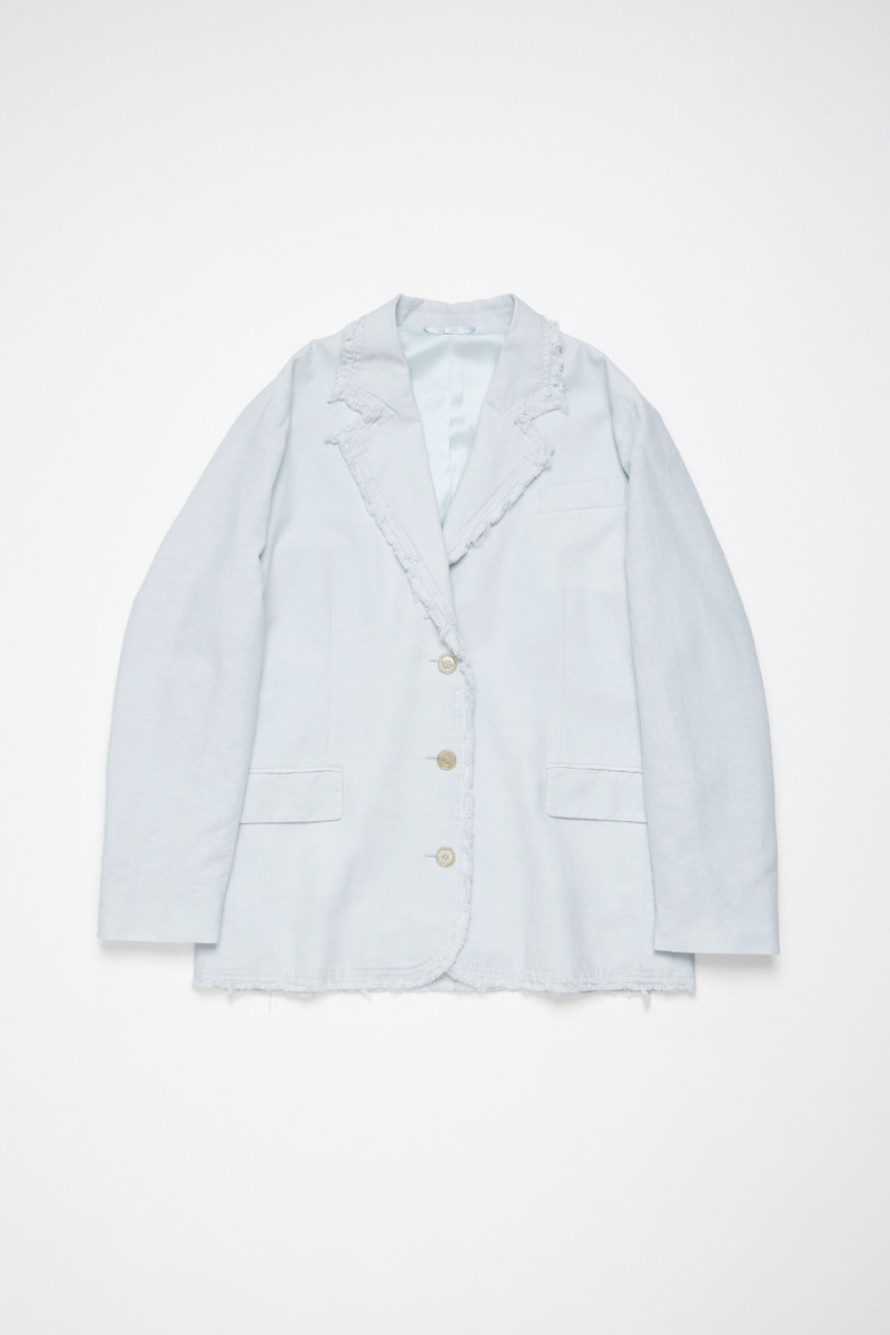 Single-breasted suit jacket - Relaxed fit - Pale blue - 1