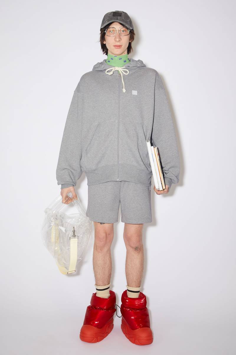 Acne Studios Hooded sweatshirt - Light Grey Melange outlook