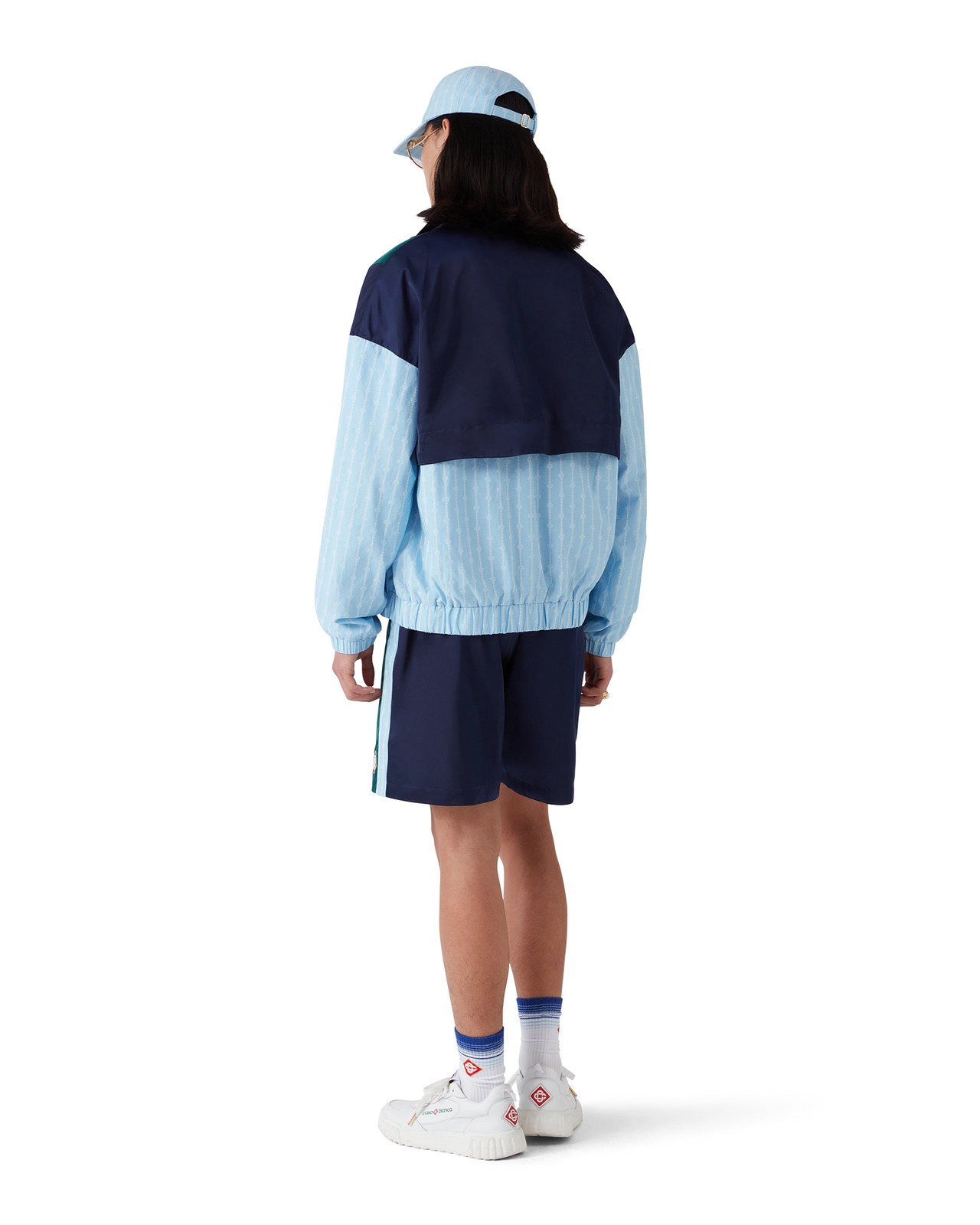 Pinstripe Laurel Track Jacket | Casablanca Paris - 3