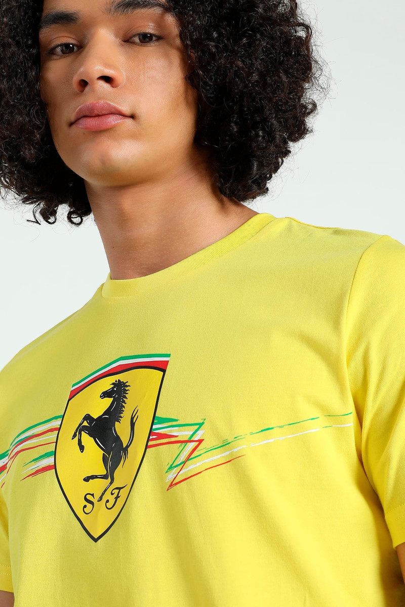 Scuderia Ferrari 인종 큰 방패 남자의 티 5