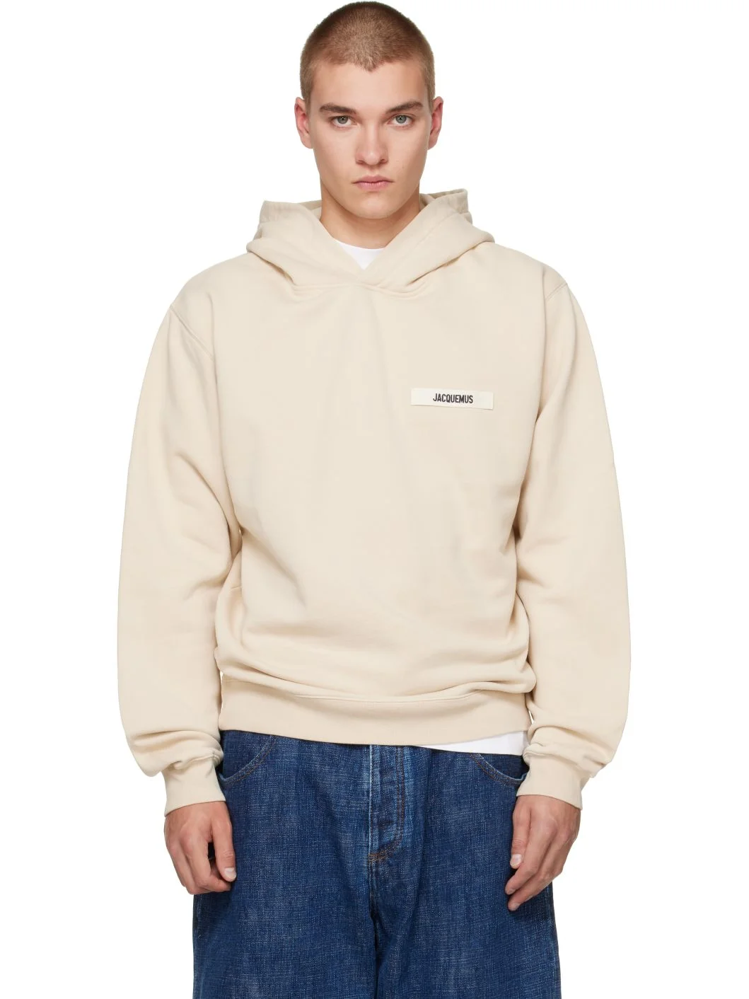 Beige 'The Gros Grain' Hoodie - 1