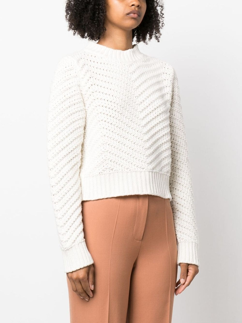 chevron-knit cashmere jumper 3