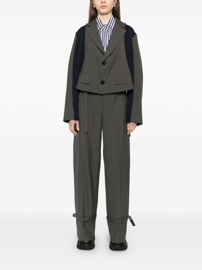 sacai belted track pants outlook