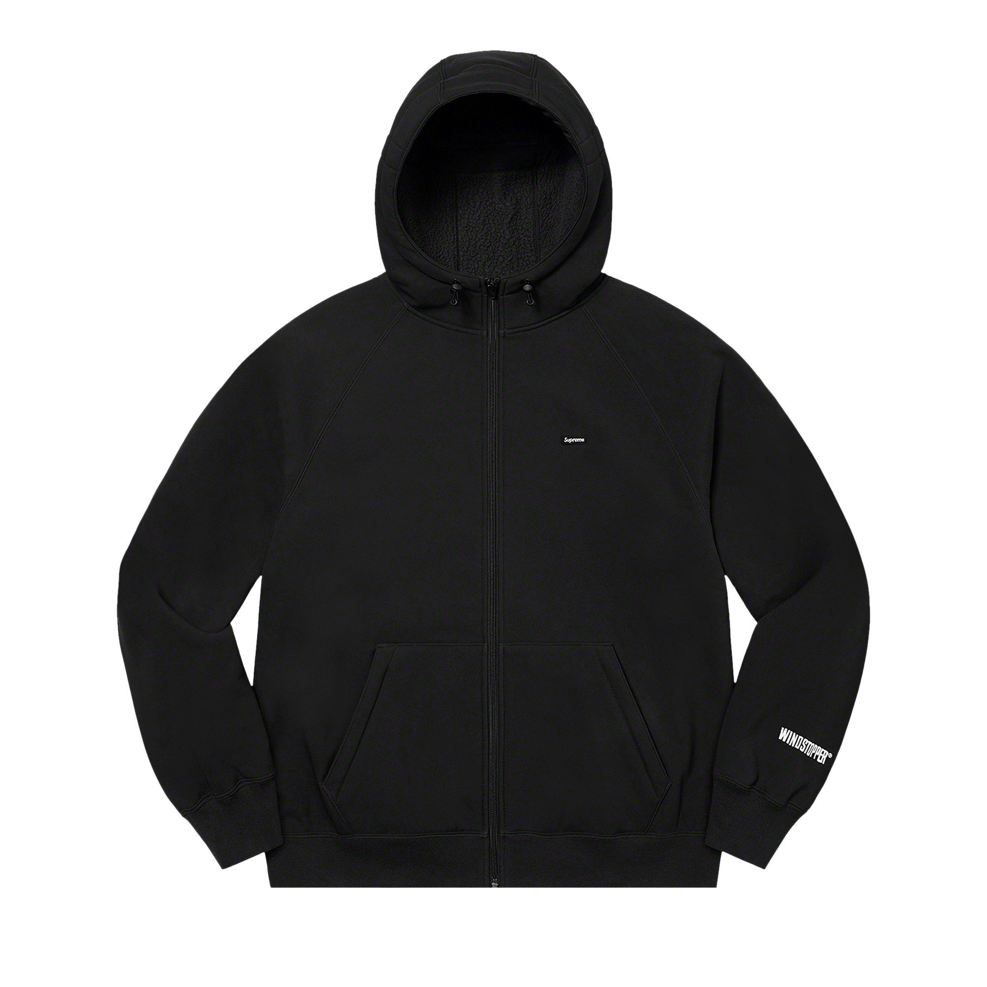 Supreme WINDSTOPPER Zip Up Hooded Sweatshirt 'Black' - 1