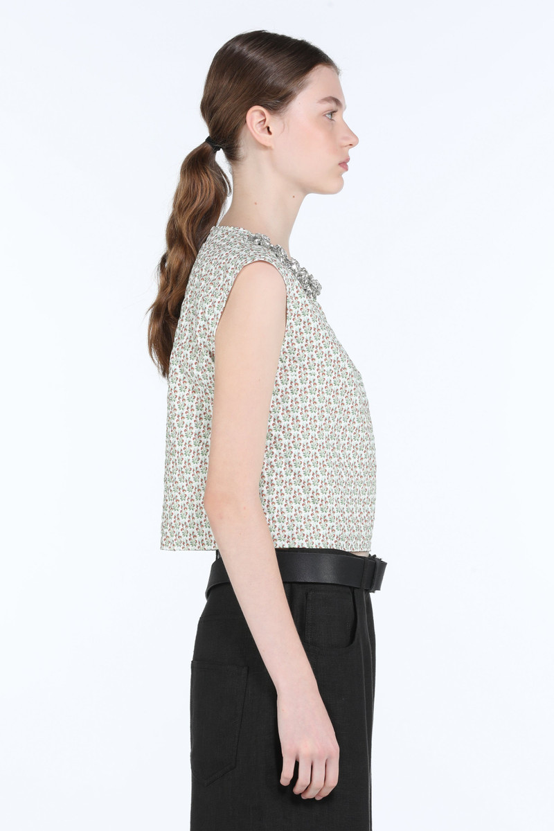 FLORAL-PRINT CROP 상단 3