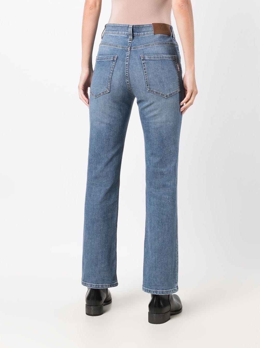 mid-rise straight jeans - 4