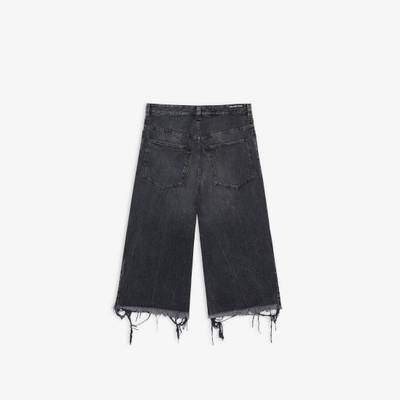 BALENCIAGA Supercropped Pants in Black/white outlook