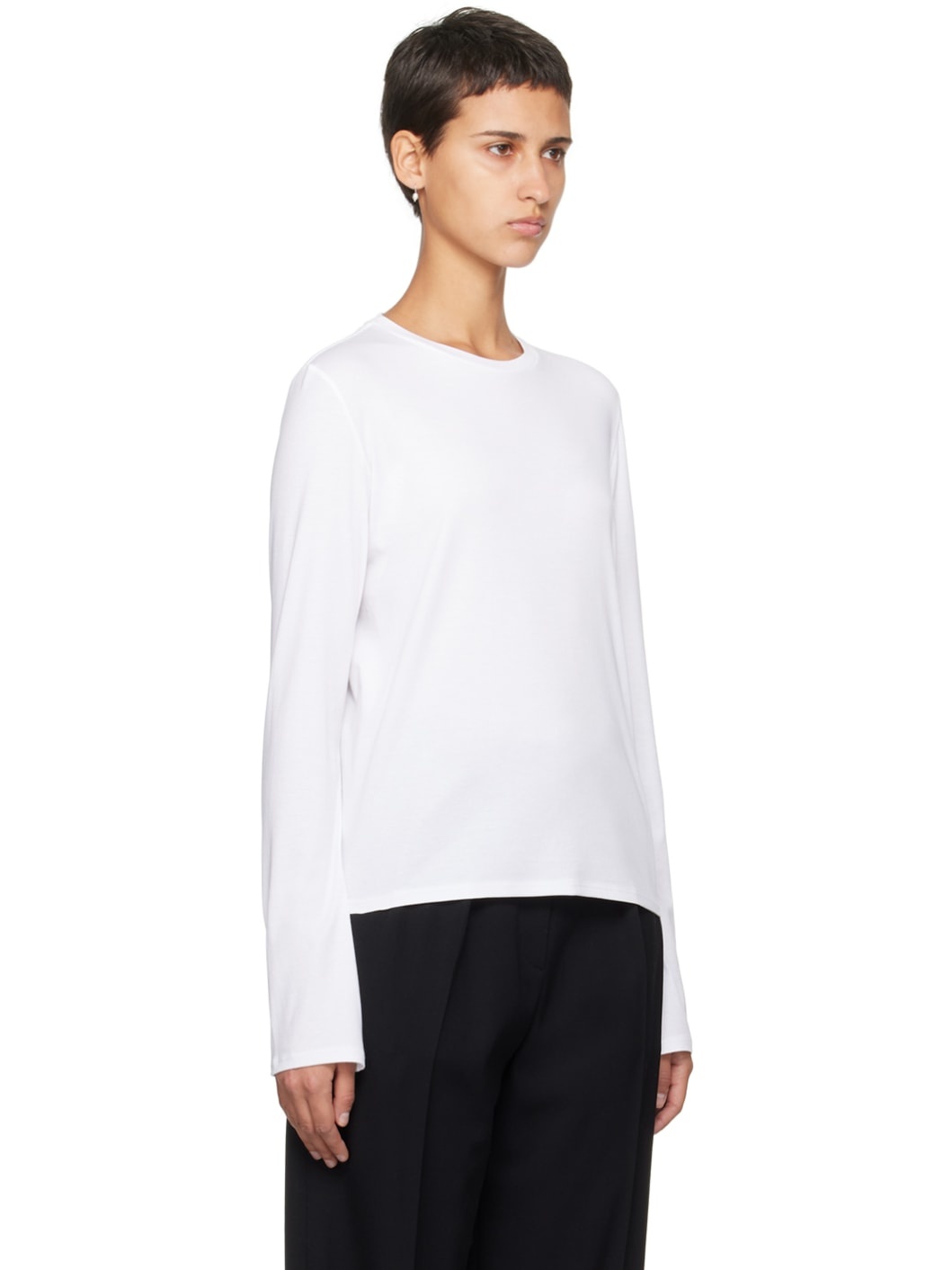 White Sherman Long Sleeve T-Shirt - 2