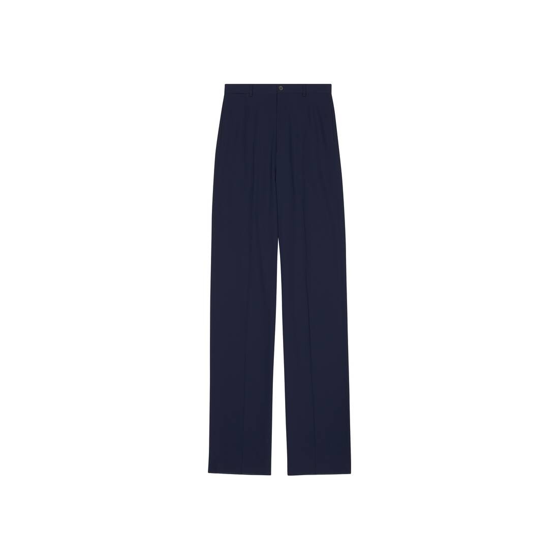 Men's Large Fit Tailored Pants in Navy Blue - 1