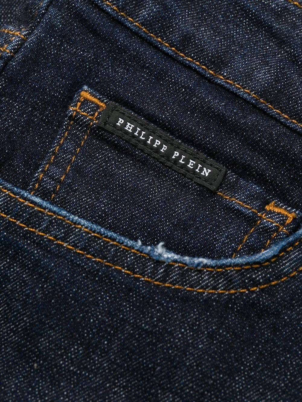 super straight cut patches jeans - 6