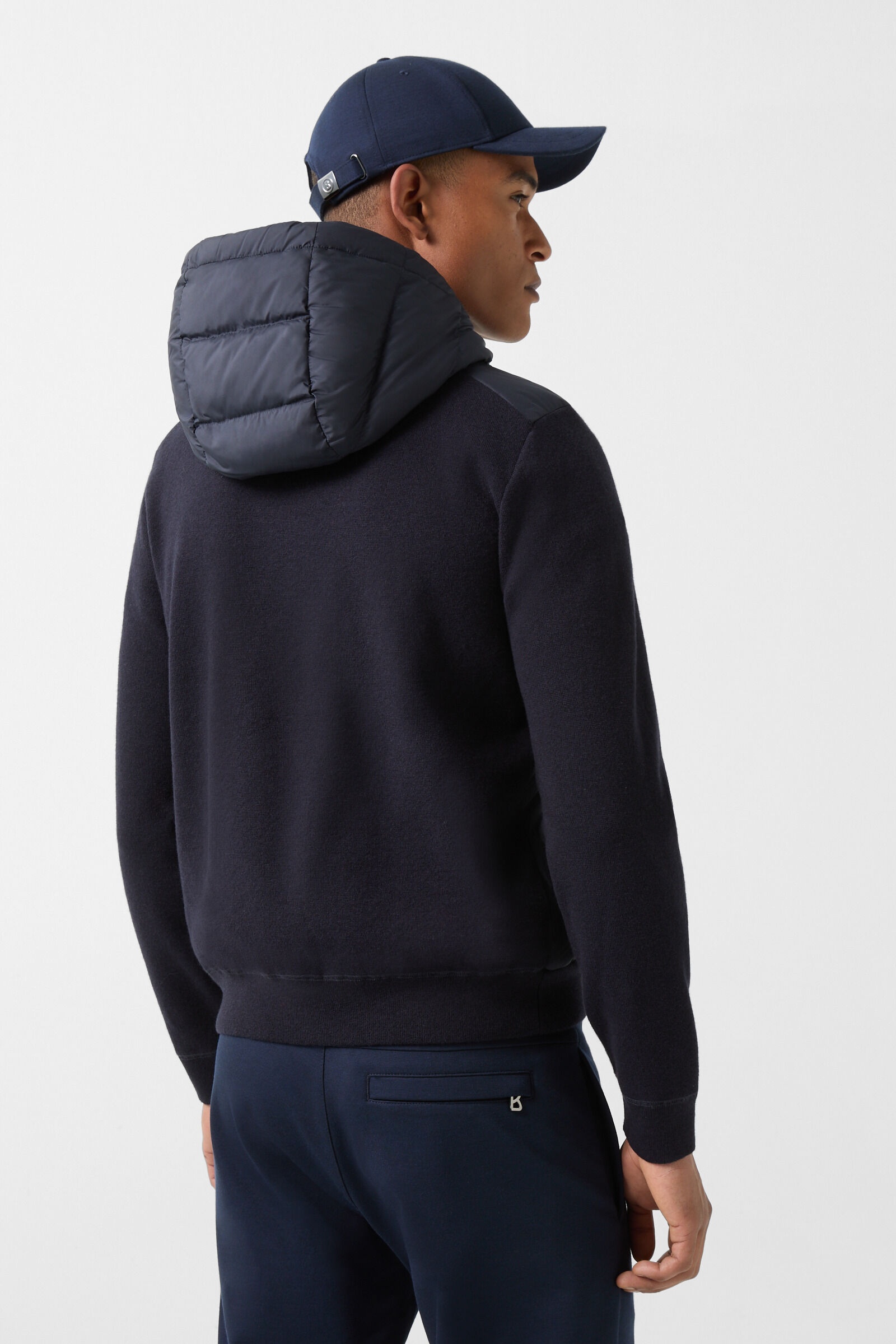 Lirem Hybrid knit jacket in Navy blue - 3