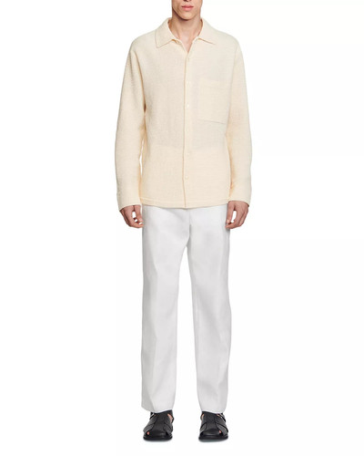 Sandro Chemise Coast Oversized Knit Button Shirt outlook