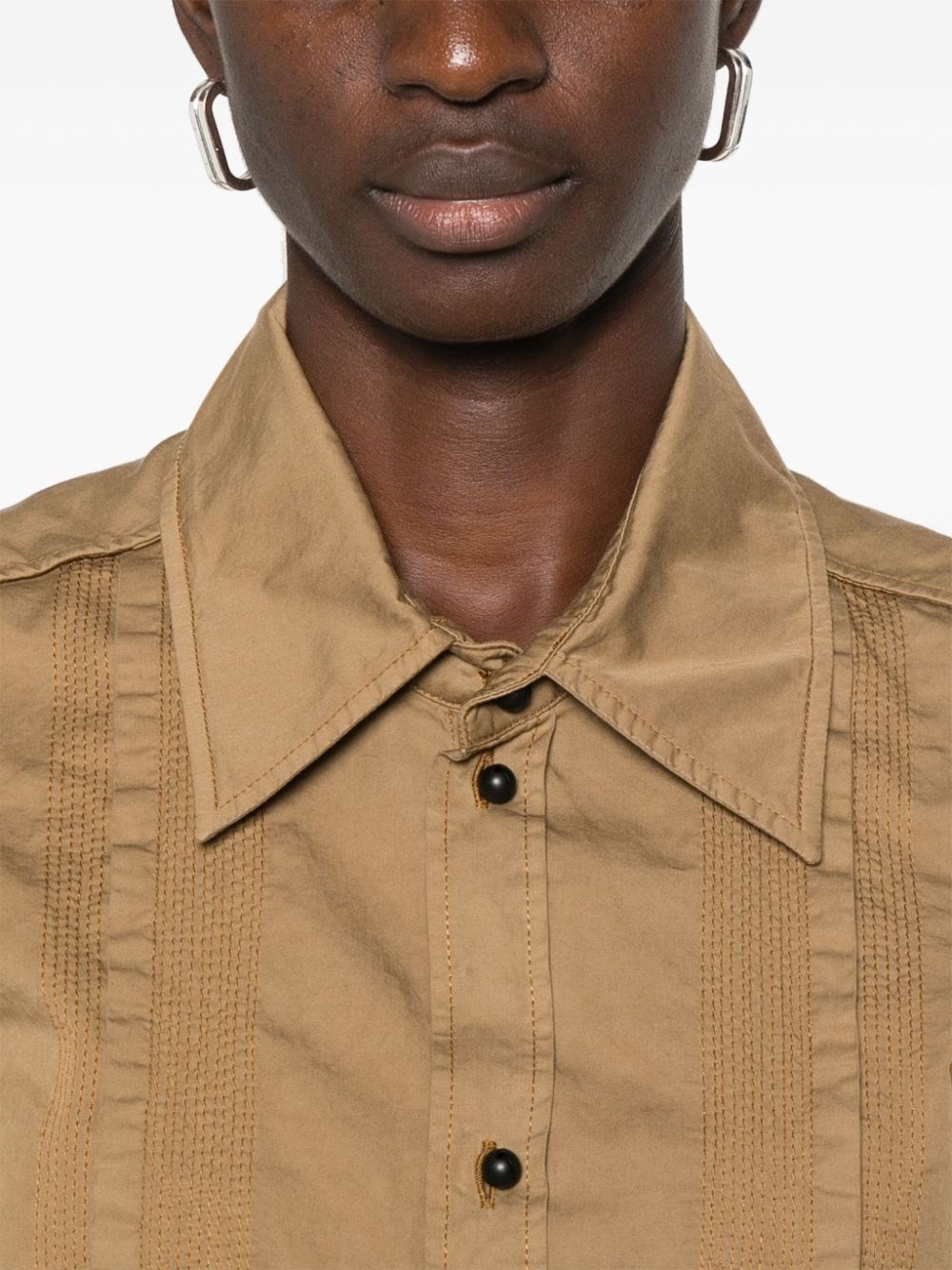 MULTI TOPSTITCH FITTED SHIRT - 4