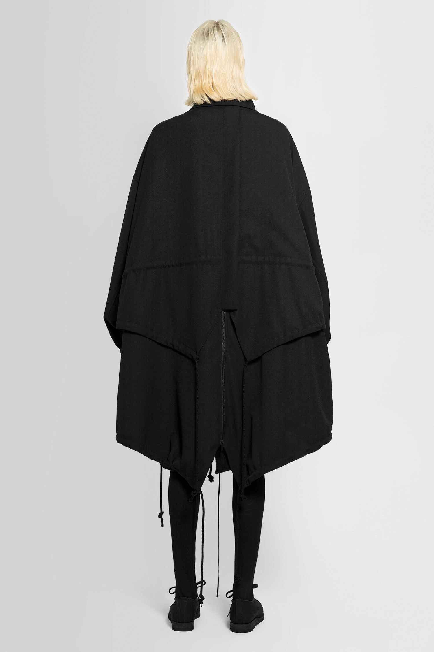 YOHJI YAMAMOTO WOMAN BLACK COATS - 4