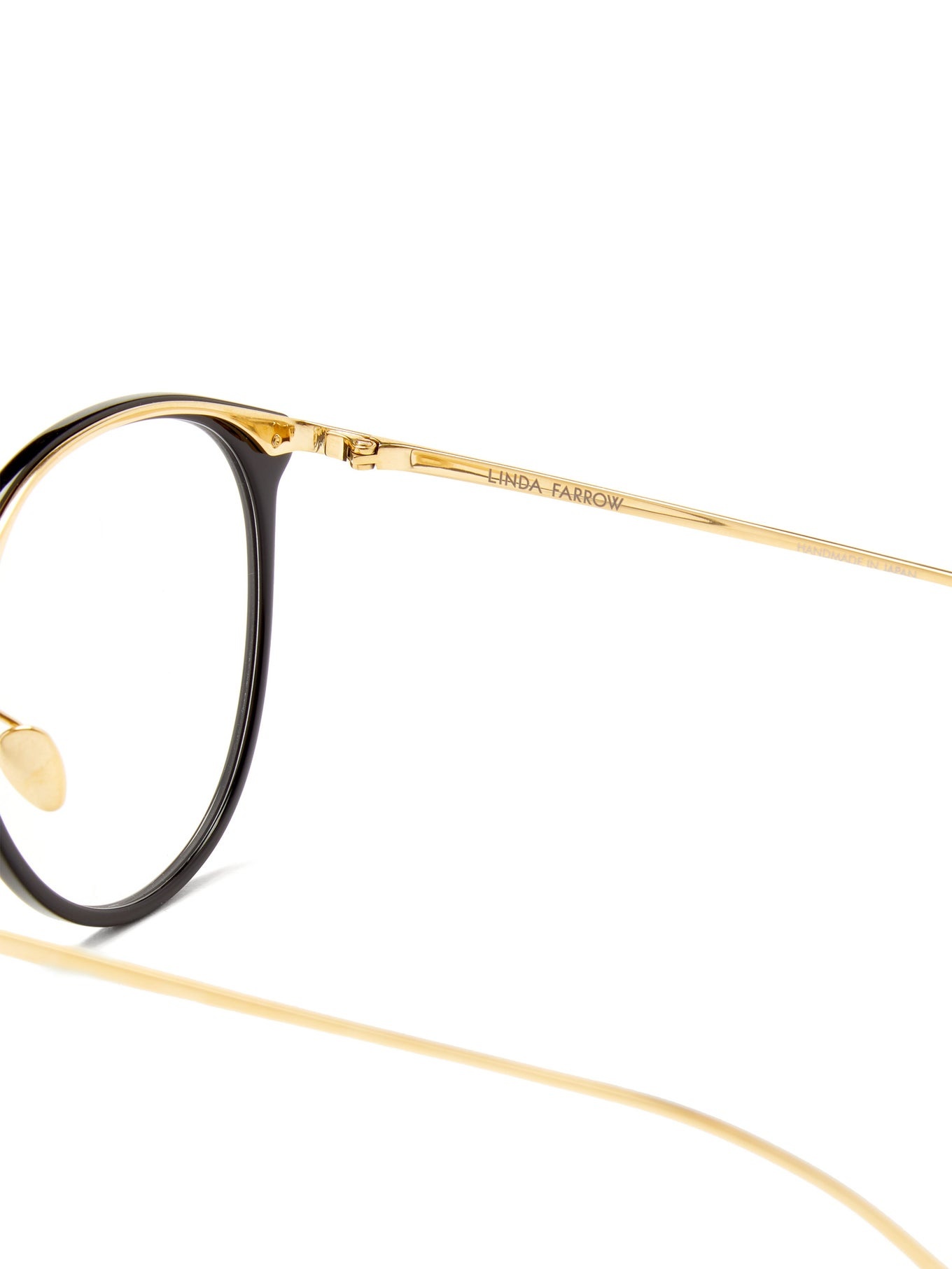 Kings round acetate and 18kt gold-plated glasses - 2