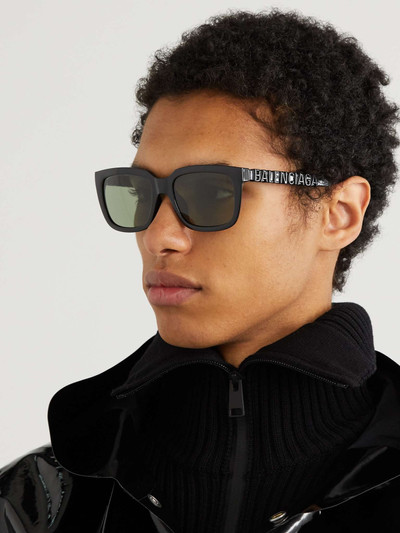 BALENCIAGA Square-Frame Logo-Detailed Acetate Sunglasses outlook