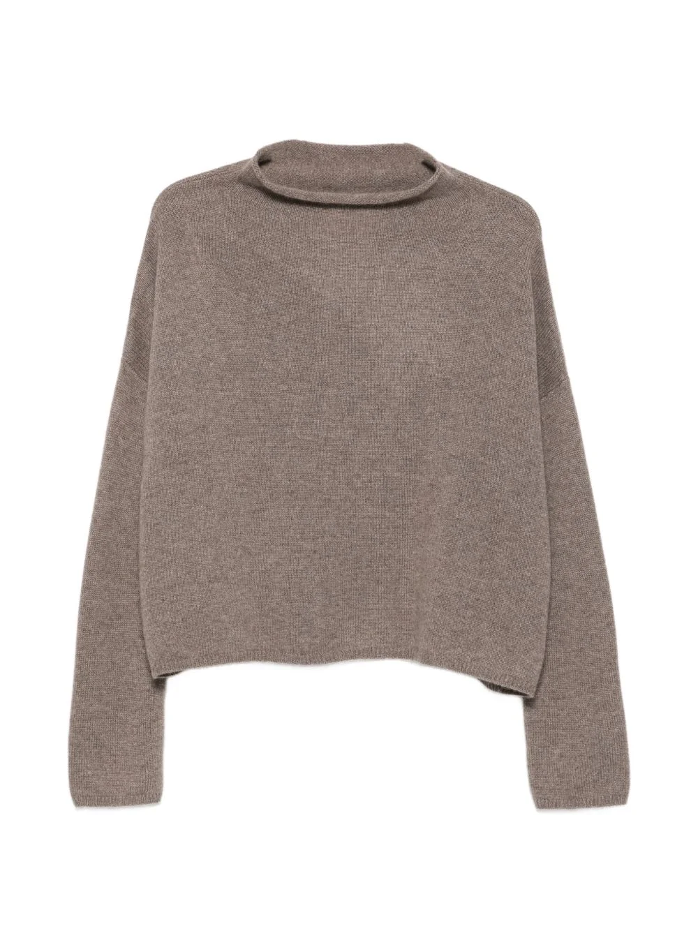 ribbed-knit high-neck jumper - 1