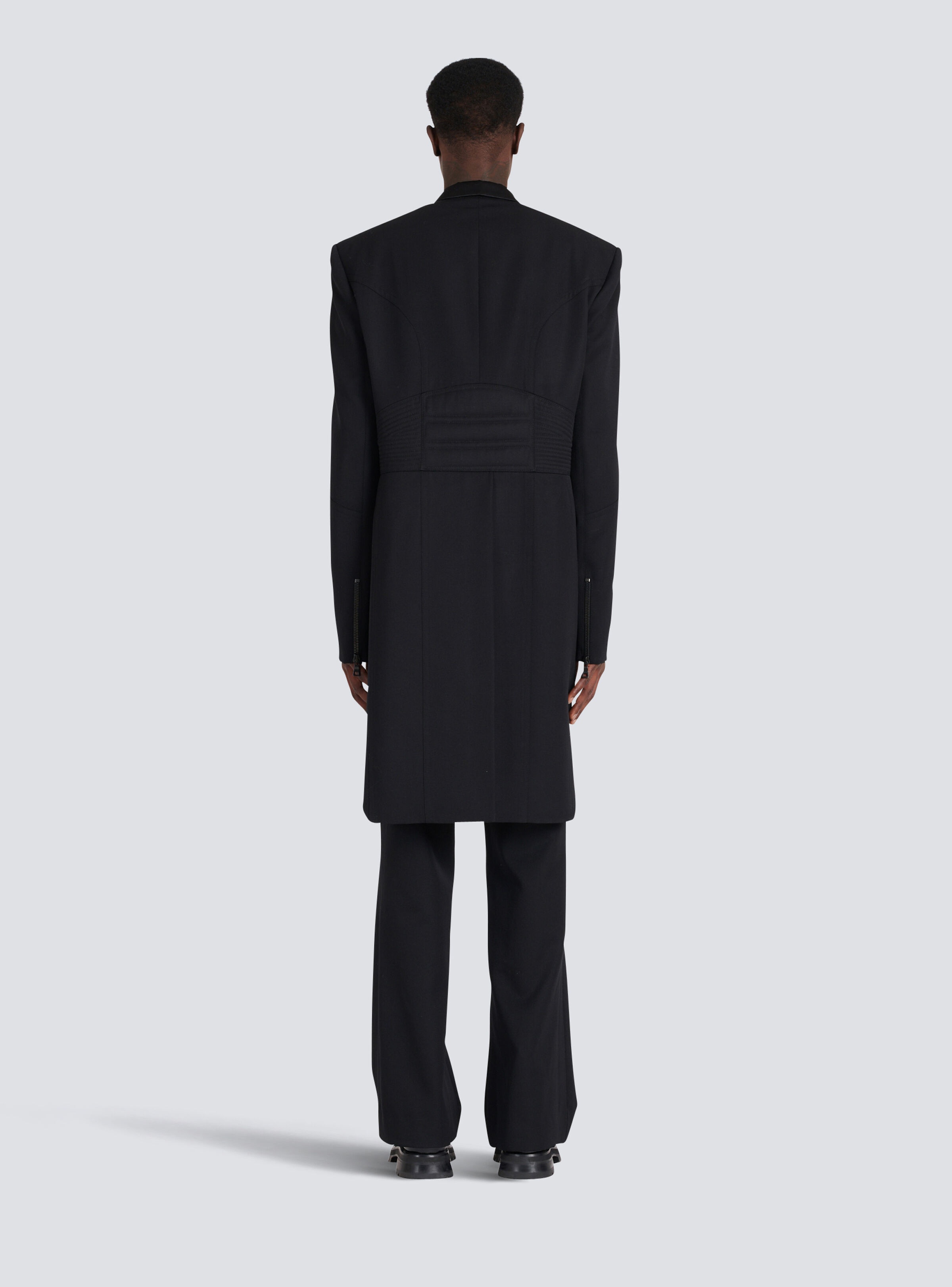 Blazer with satin tailcoat - 4