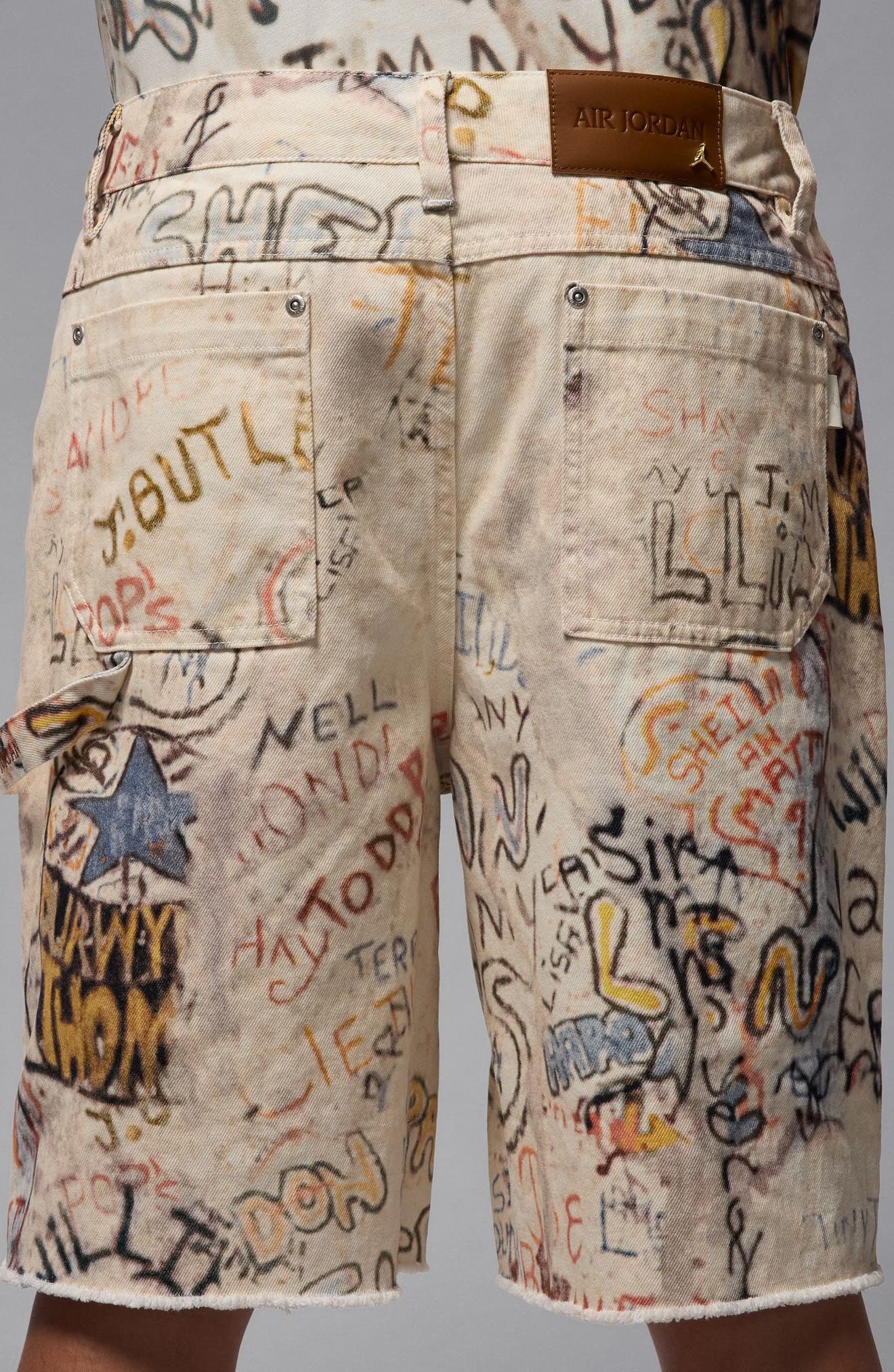 Jordan Print Cotton Twill Shorts in Sail at Nordstrom - 2