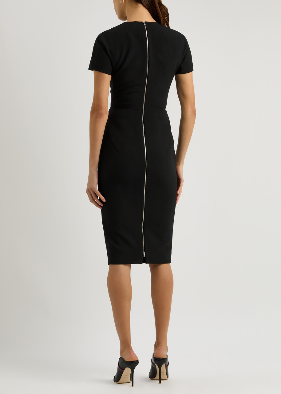 Victoria Beckham Woven Midi Dress - 3