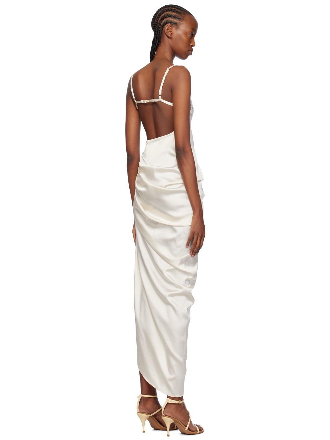 Off-White Les Sculptures 'La Saudade longue brodée' Maxi Dress - 3