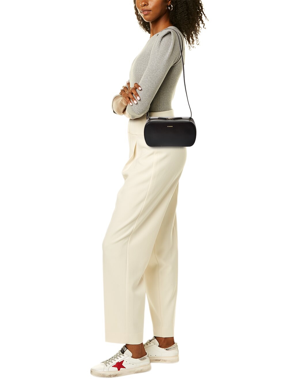 Jil Sander Logo Small Leather Crossbody - 4