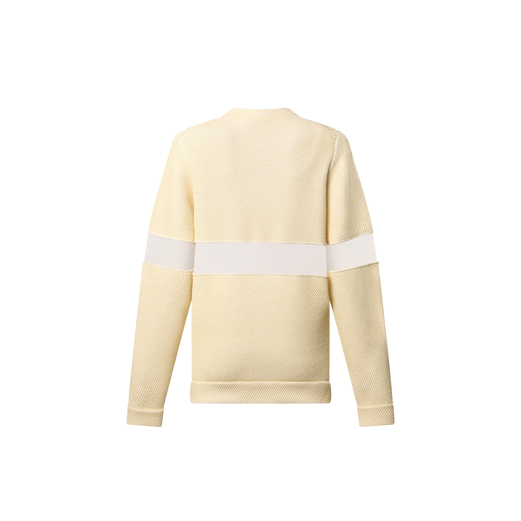 Tulle Insert Knit Pullover - 3