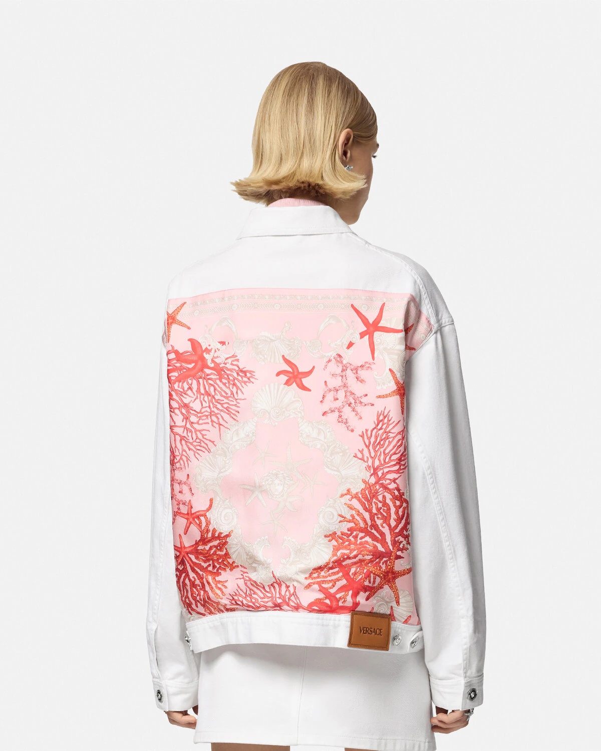 Barocco Sea Oversized Denim Jacket - 5