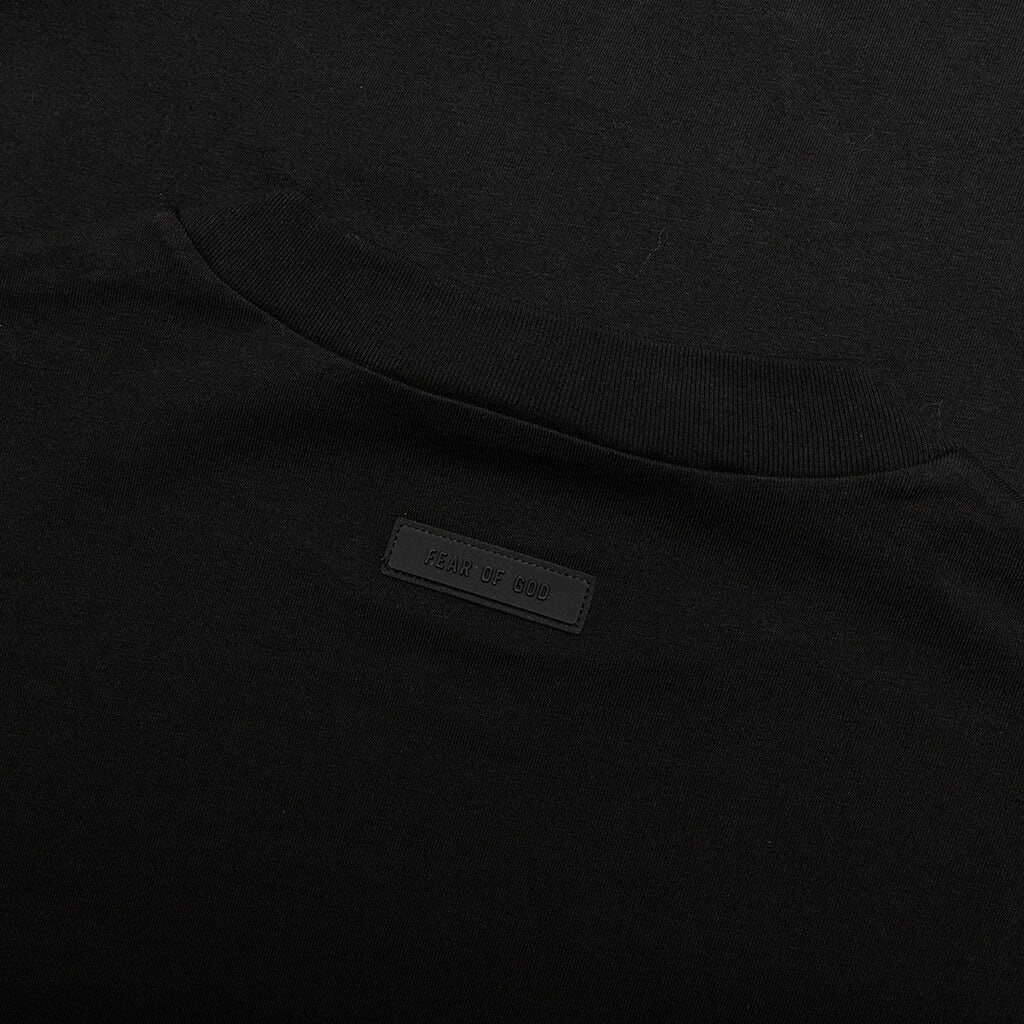 ESSENTIALS L/S TEE - JET BLACK - 3