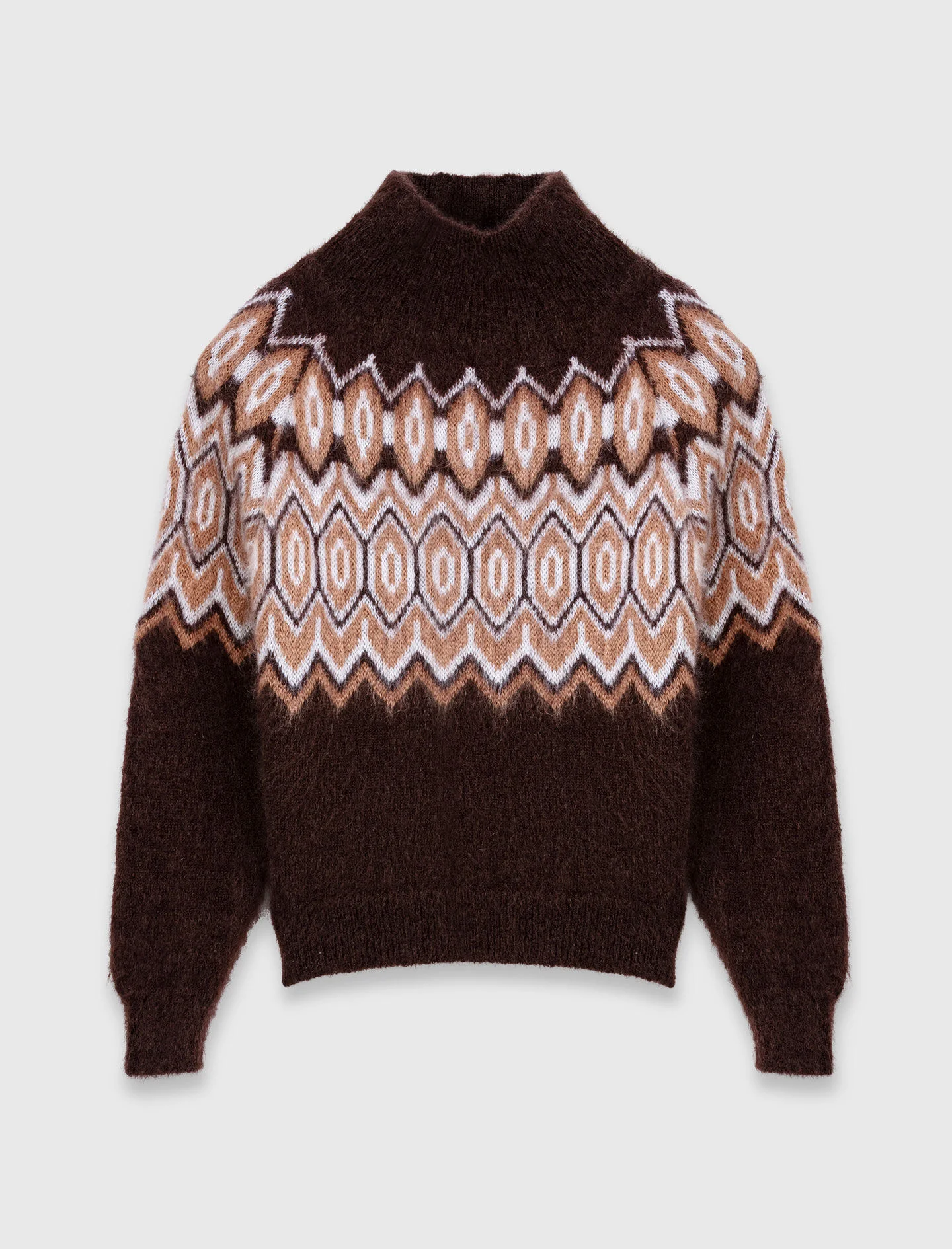 Fair Isle high-neck sweater - 1