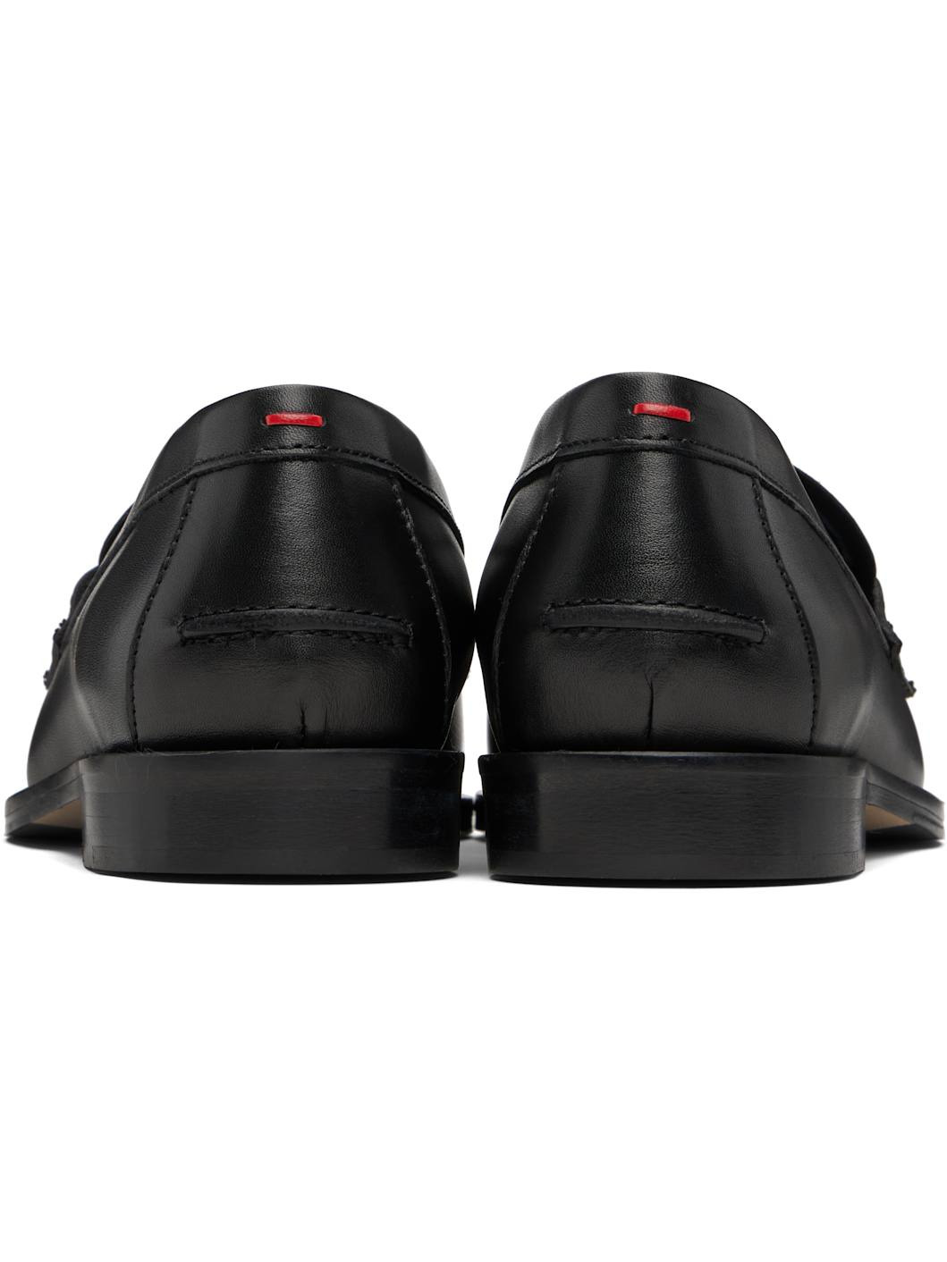 Black Oscar Leather Loafers - 2