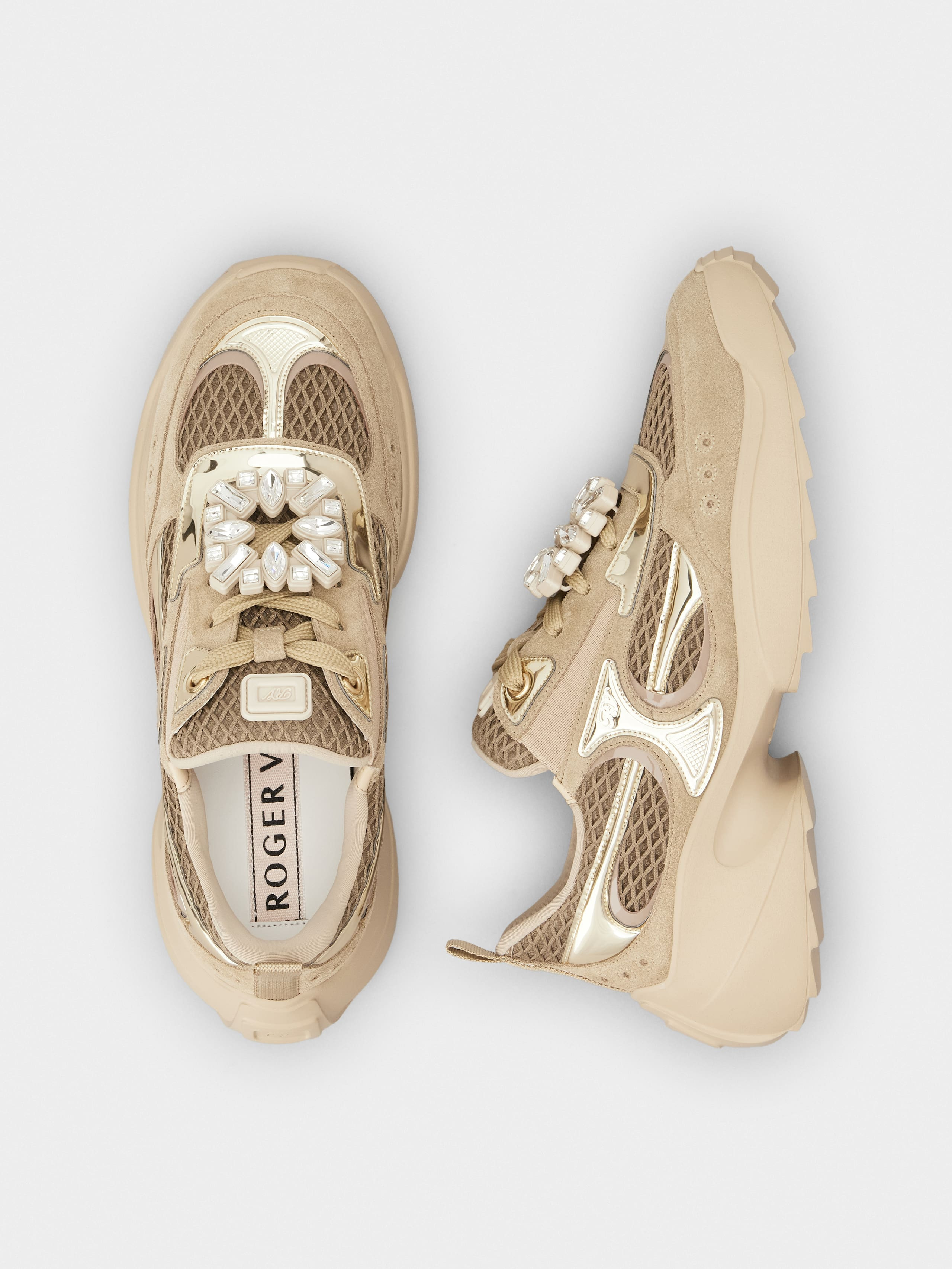 Viv' on the Run Sneakers in suede and fabric - 4
