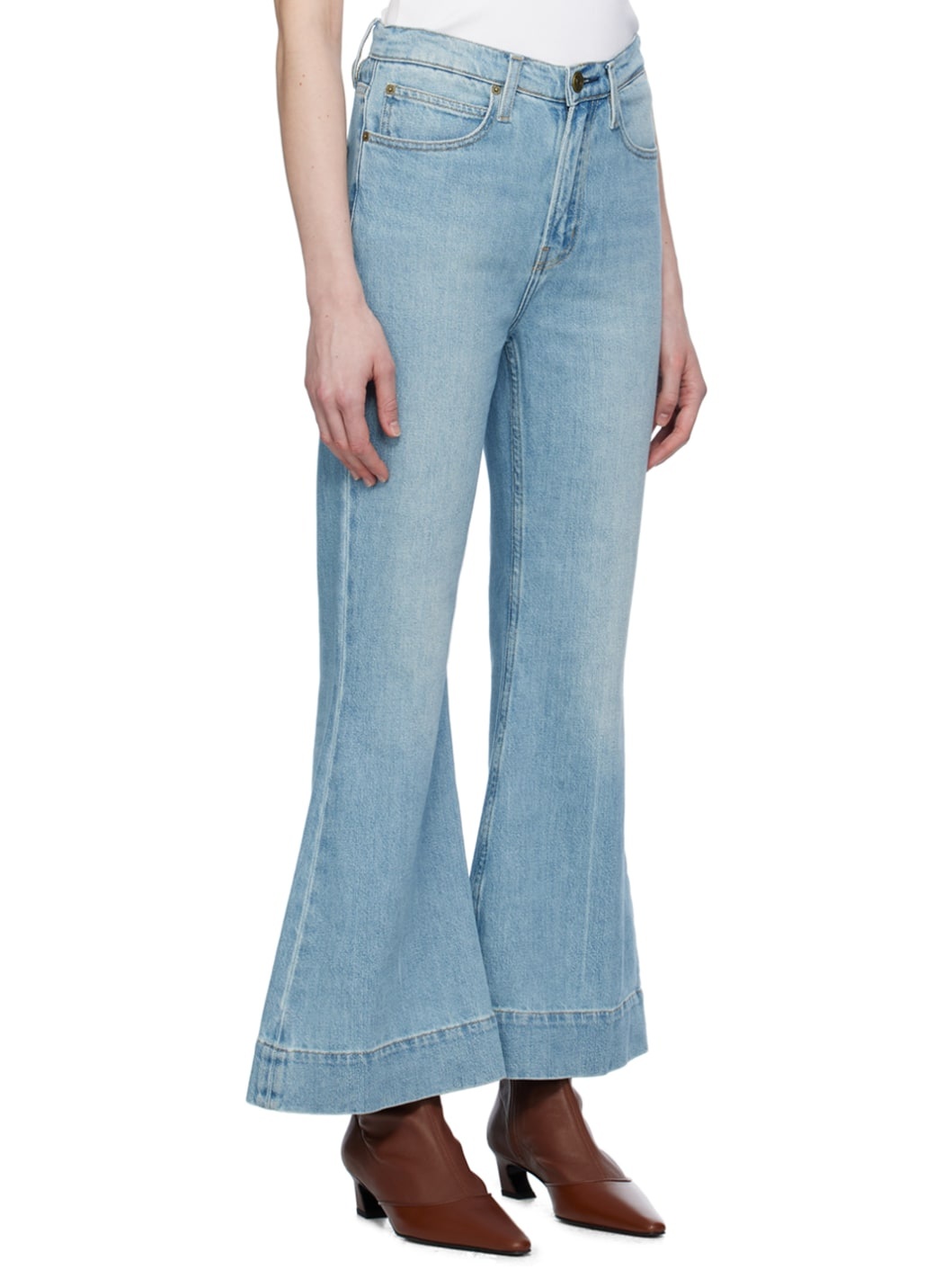 Blue 'The Extreme Flare Ankle' Jeans - 2
