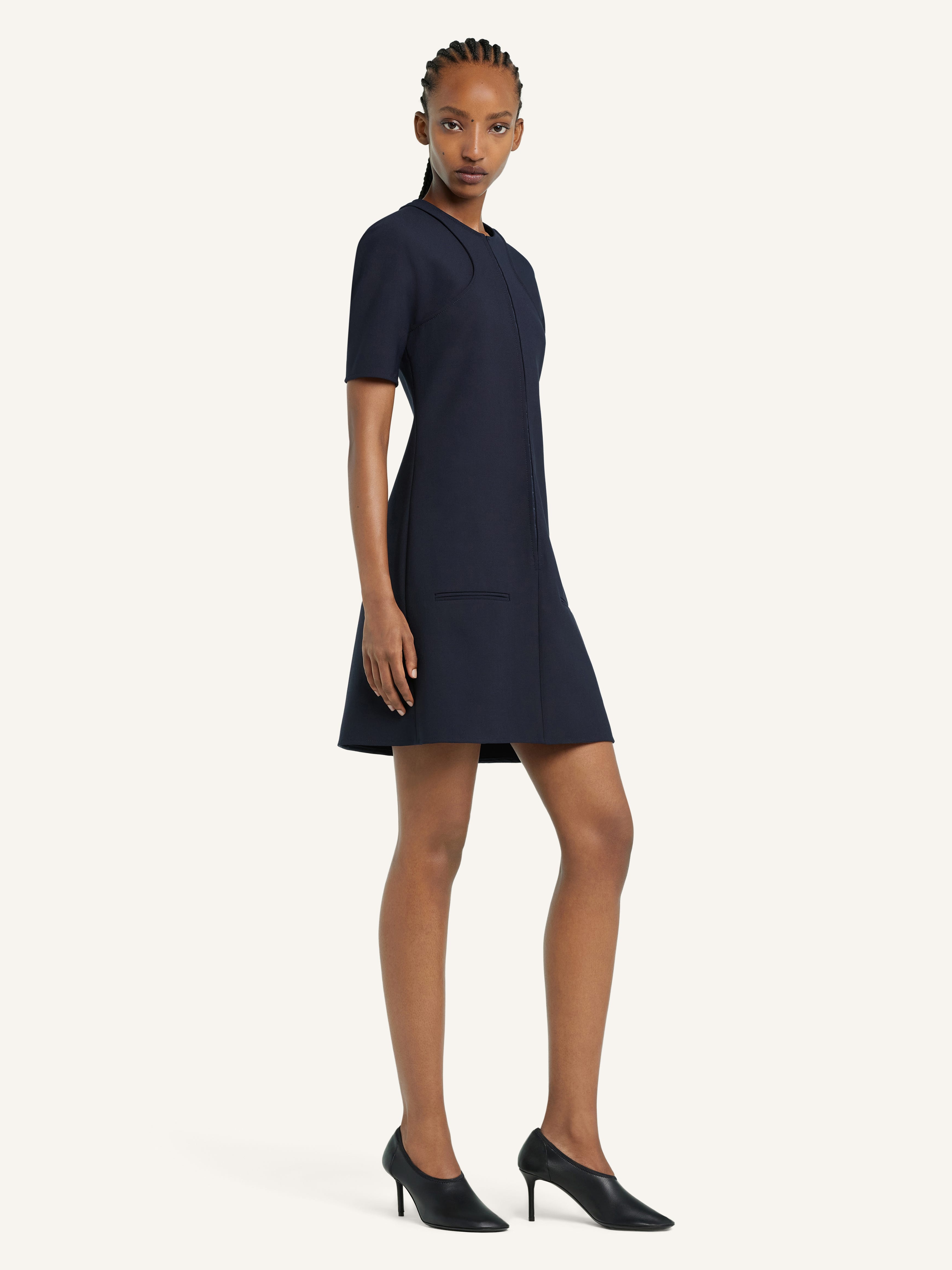 MINI A-LINE SCUBA DRESS - 3