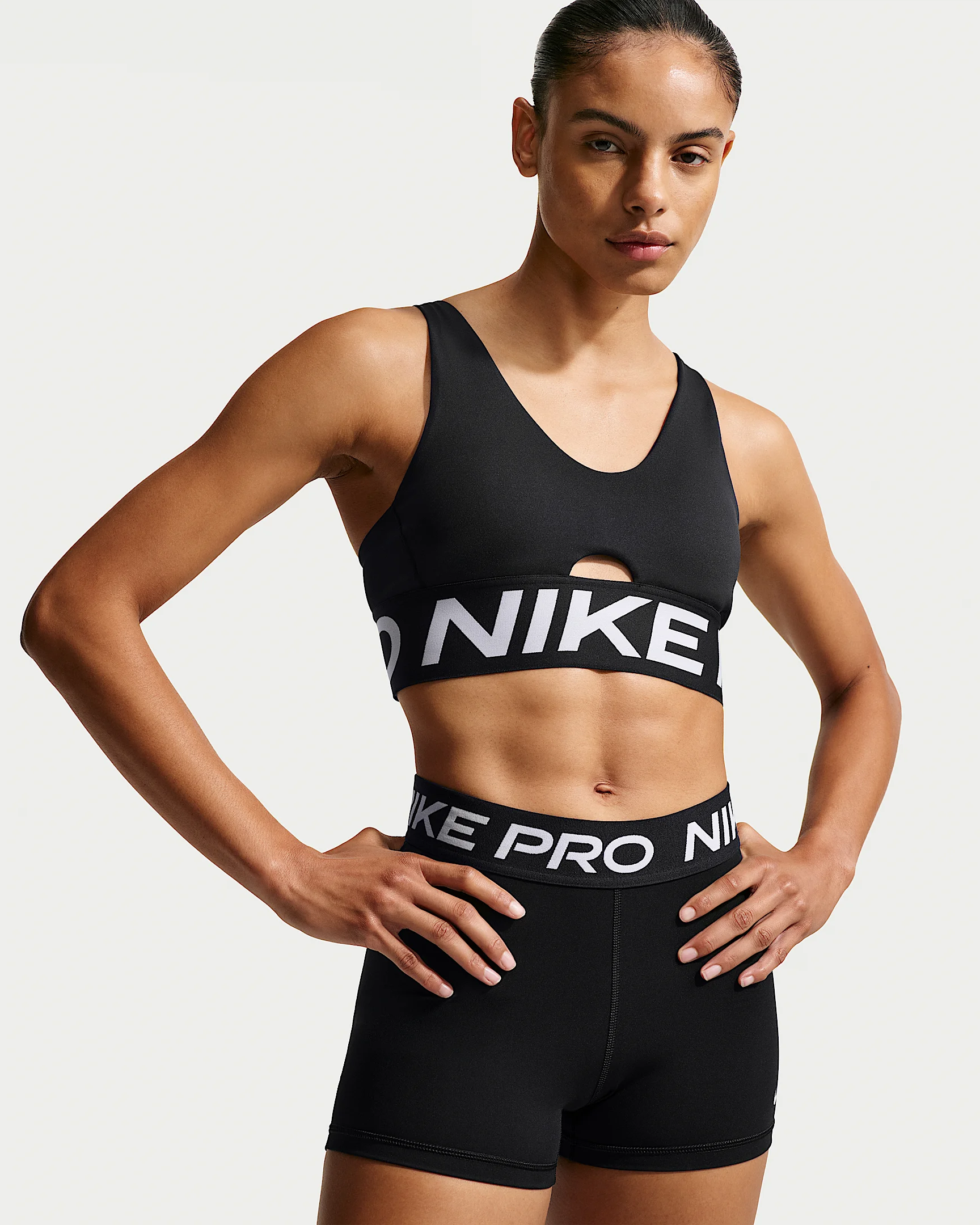 Nike Pro Indy Plunge Women's Medium-Support Padded Sports Bra - 1