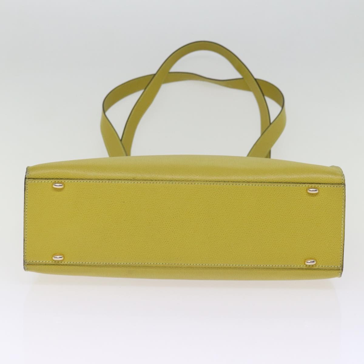 CELINE Tote Bag Leather Yellow - 5
