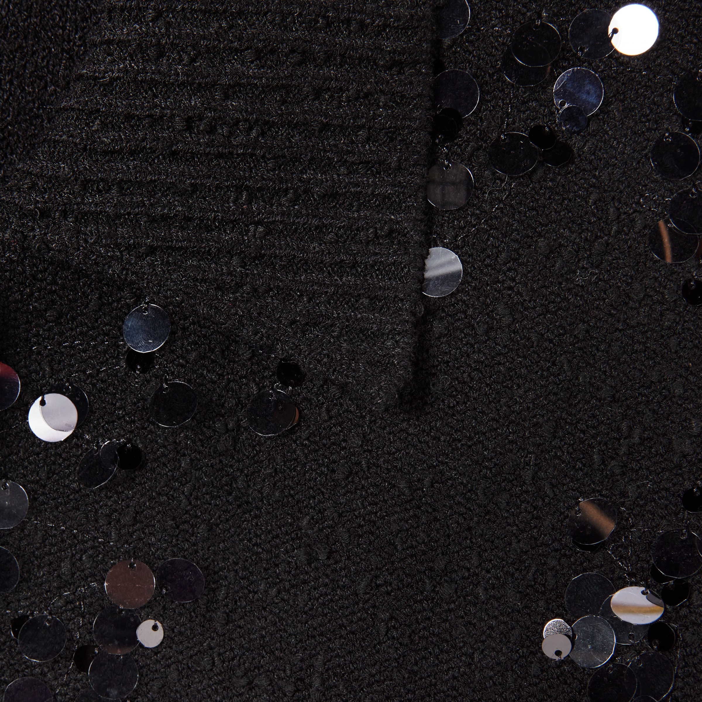 Tweed blend polo cardigan with embroidery - 6