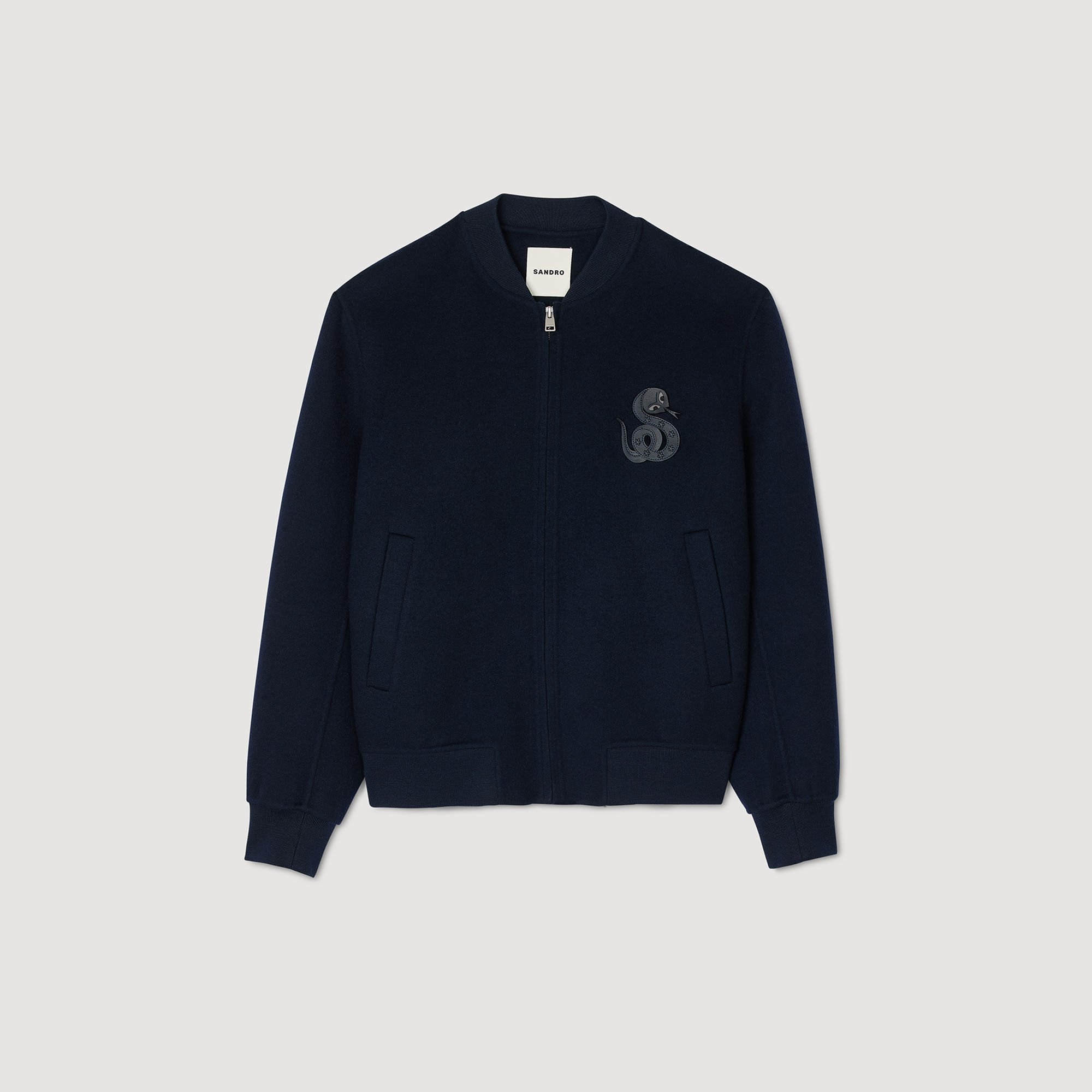 DOUBLE-FACED SNAKE-DETAIL JACKET - 6