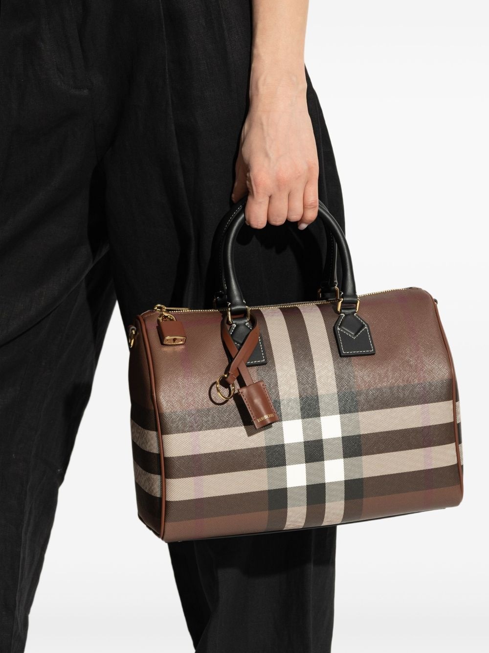 medium Check satchel bag - 2
