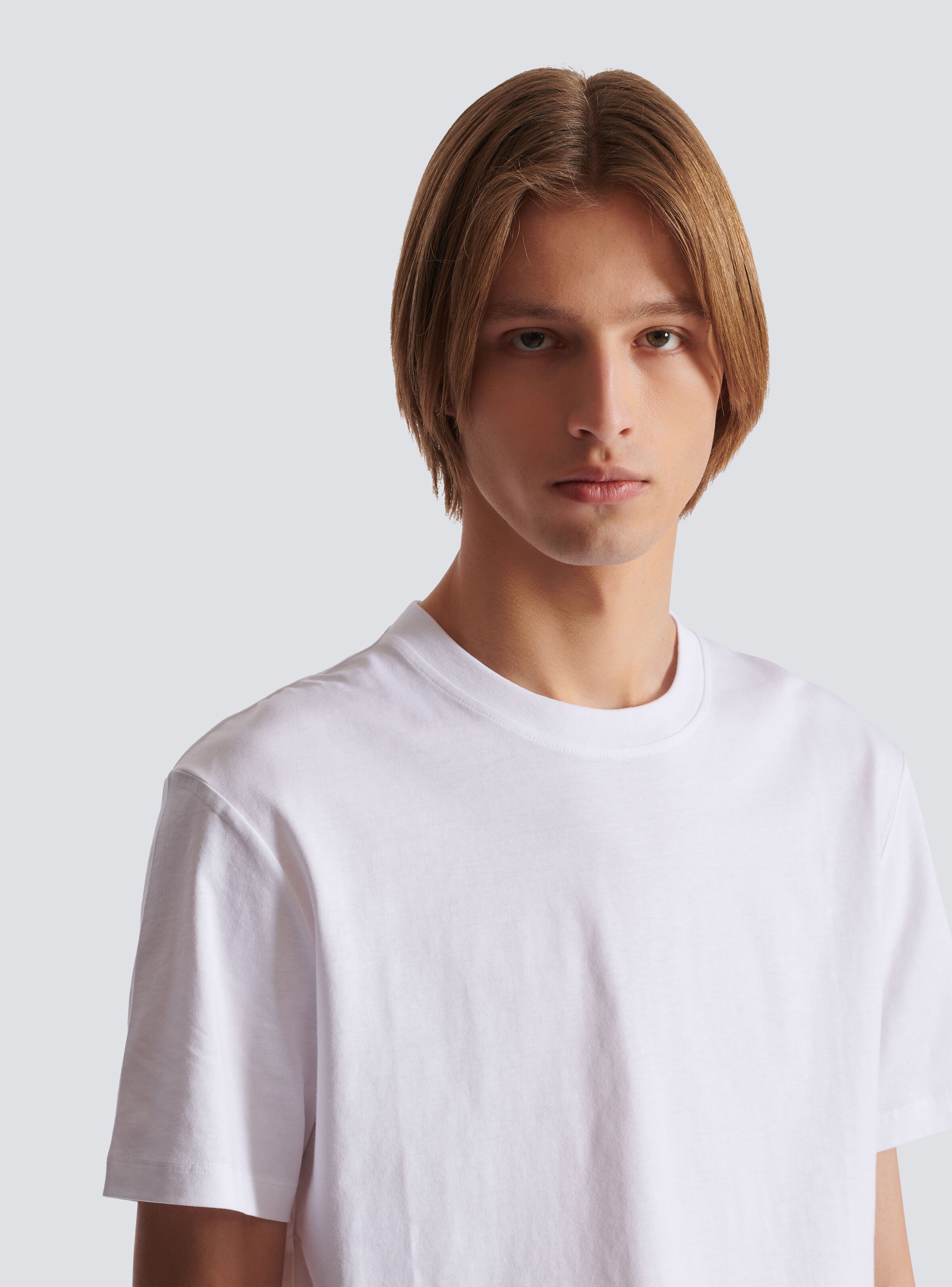 Small Balmain Stamp printed T-shirt - 7