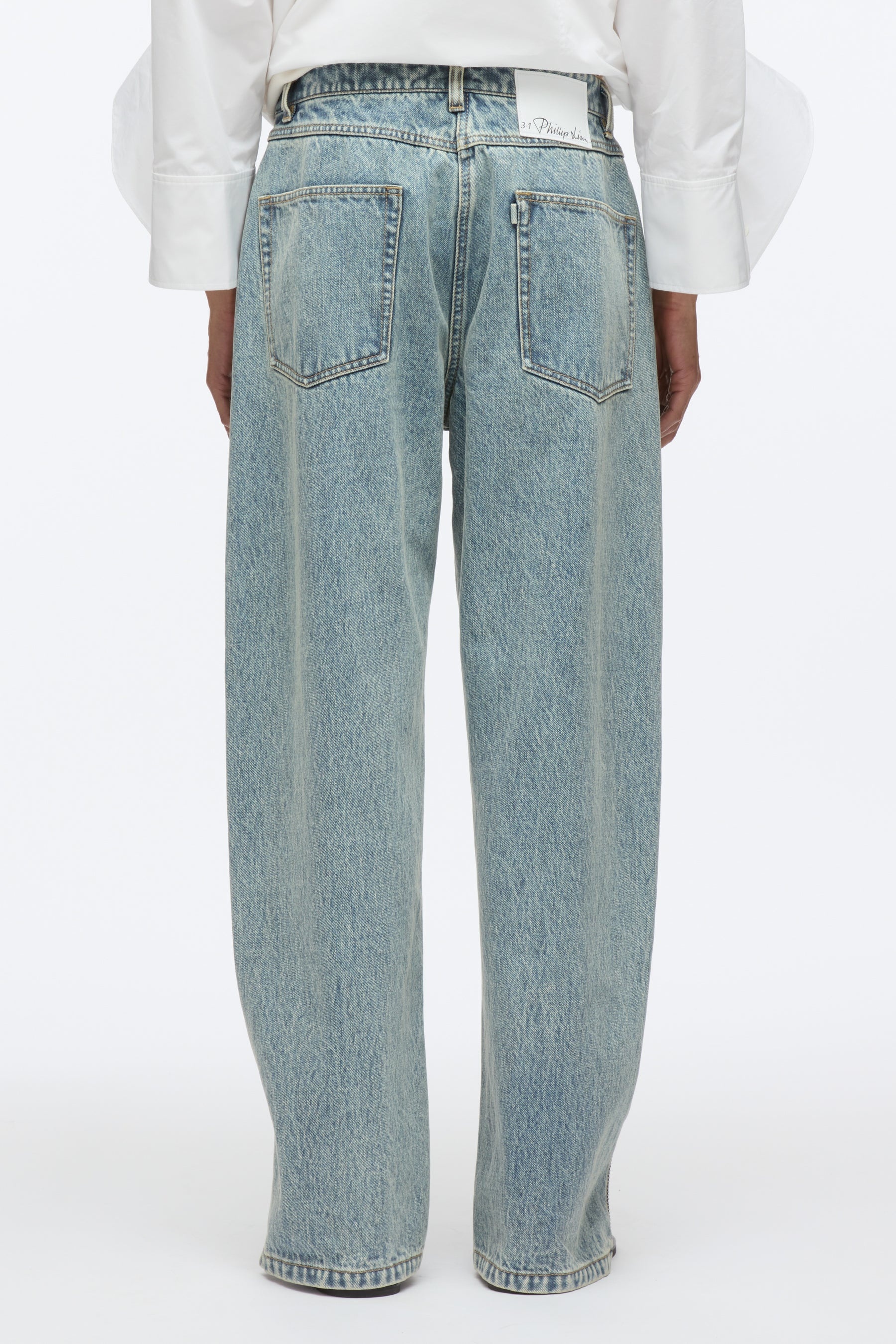 Curve Denim Pant with Zippers - 5
