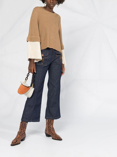 See by Chloé wide sleeve cropped jumper outlook