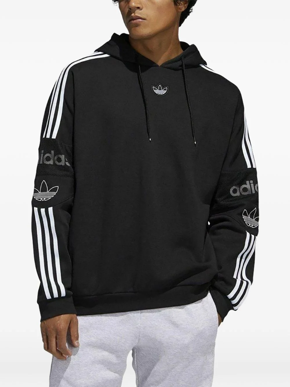 logo-detail hoodie - 1