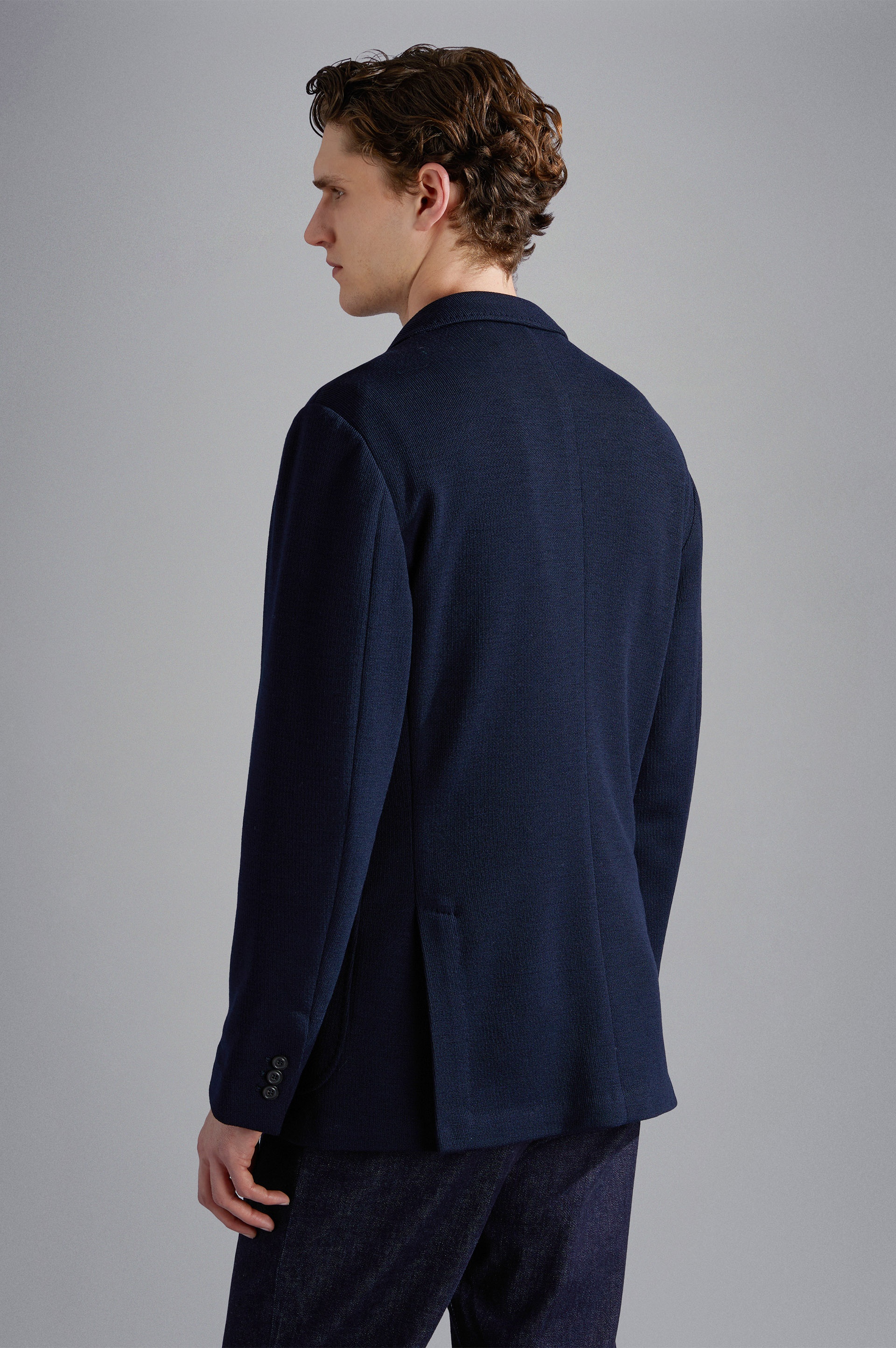 WOOL JERSEY BLAZER - 3
