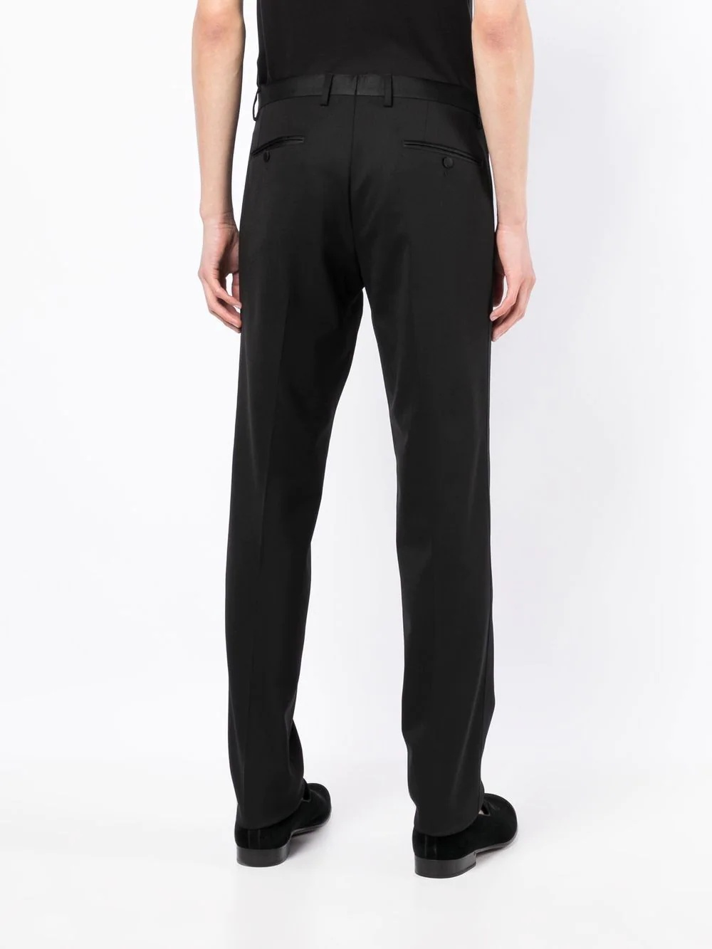 straight-leg tailored trousers - 4