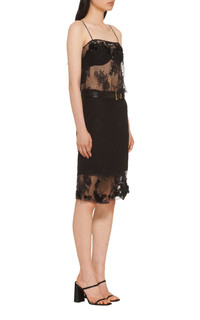 スカート MIU MIU Lace Skirt Miu Miu Pre-Owned Floral Lace A-line Skirt | Black | FARFETCH