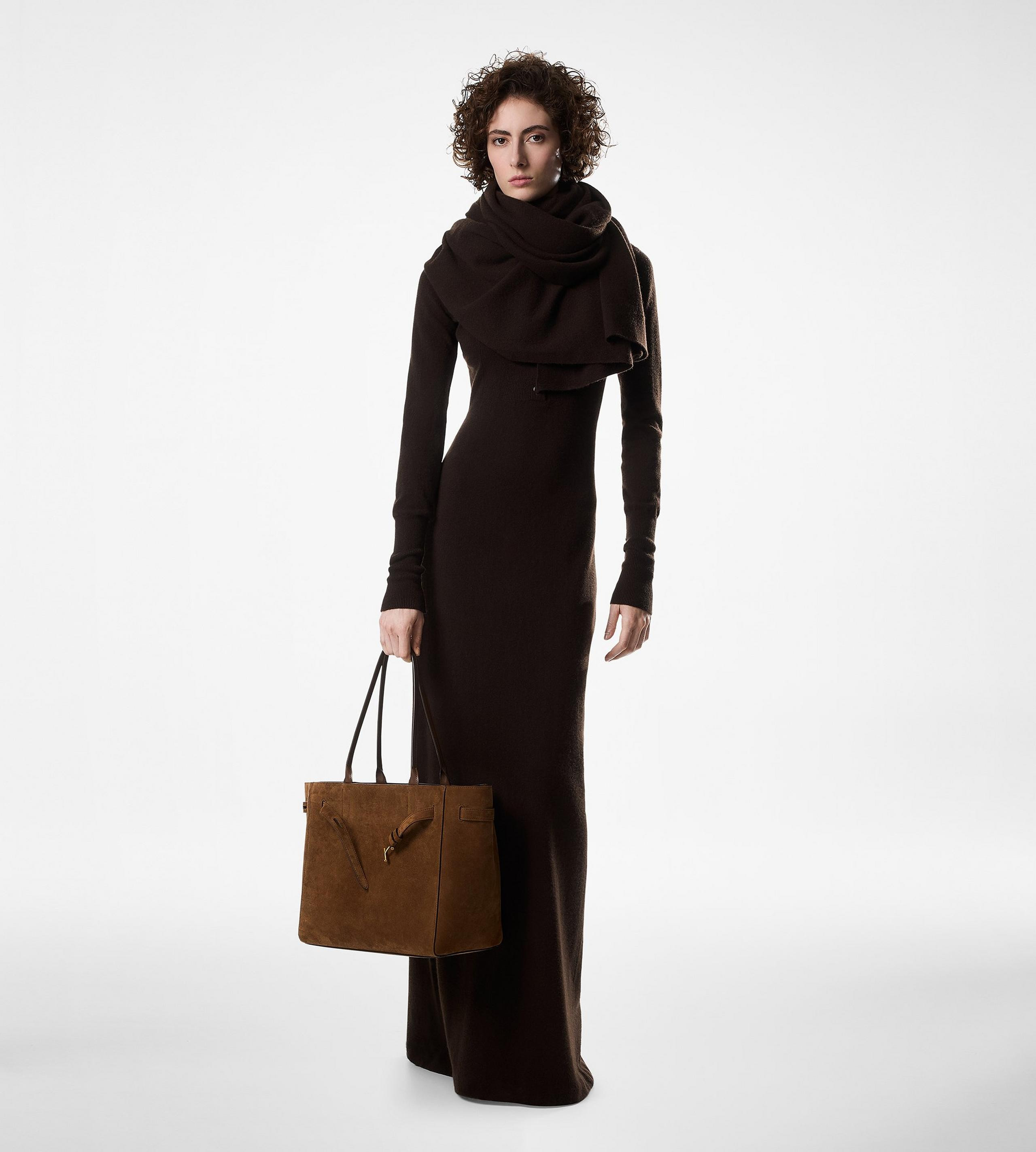 SUEDE LEATHER AUDREY MEDIUM TOTE - 5