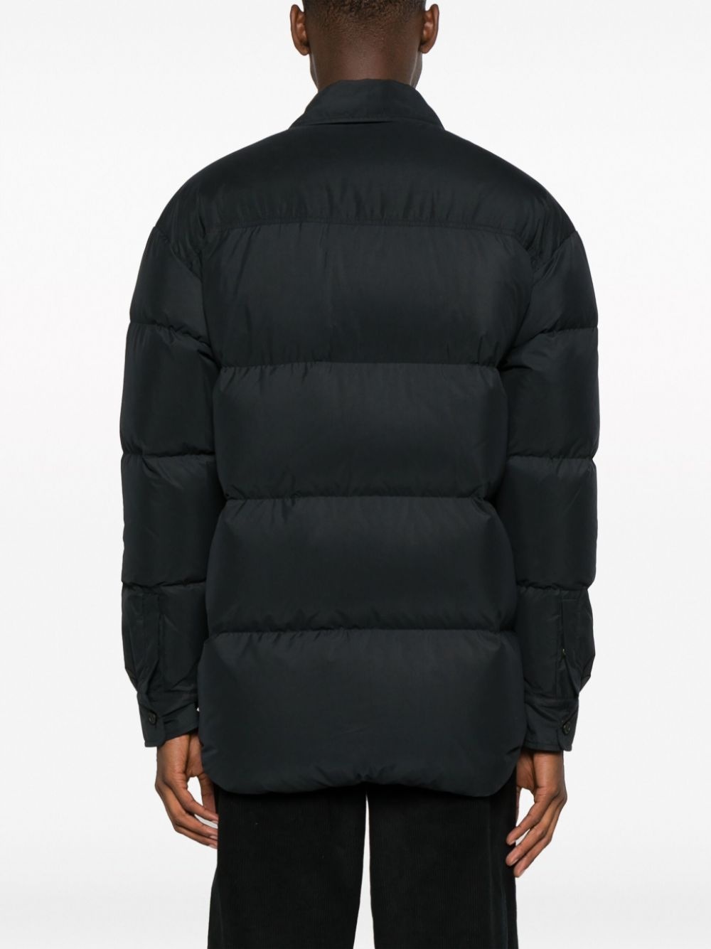 button-front puffer jacket - 4