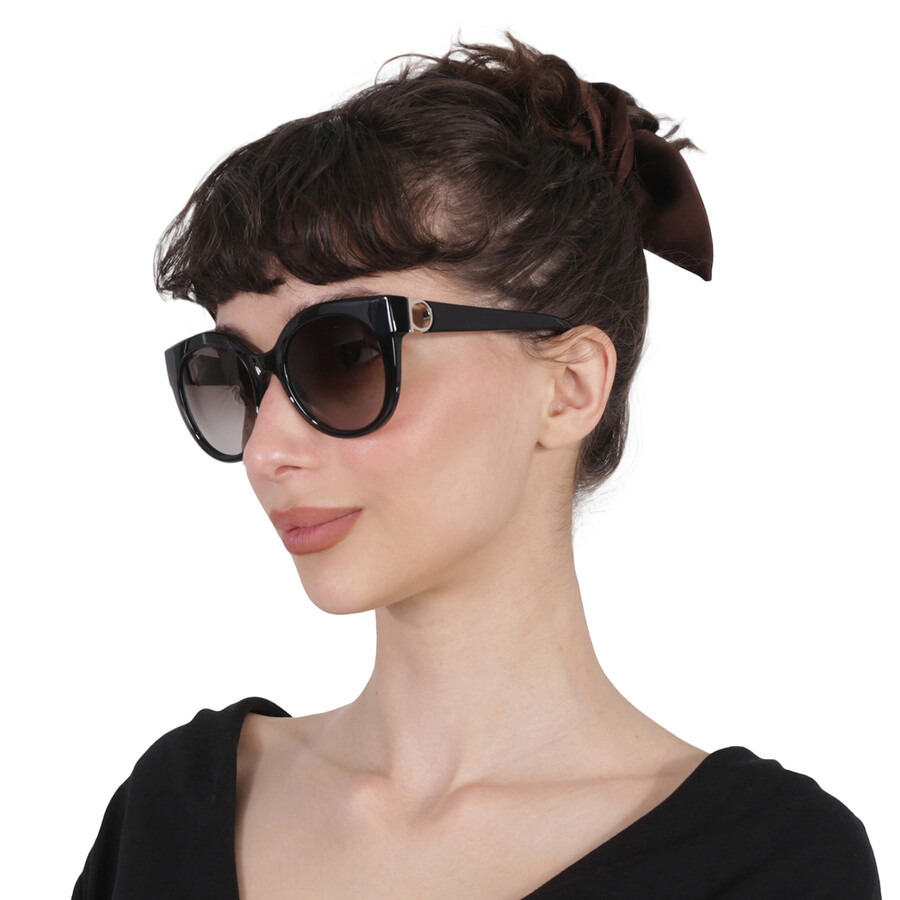 Salvatore Ferragamo Grey Cat Eye Ladies Sunglasses SF1031S 001 53 - 2