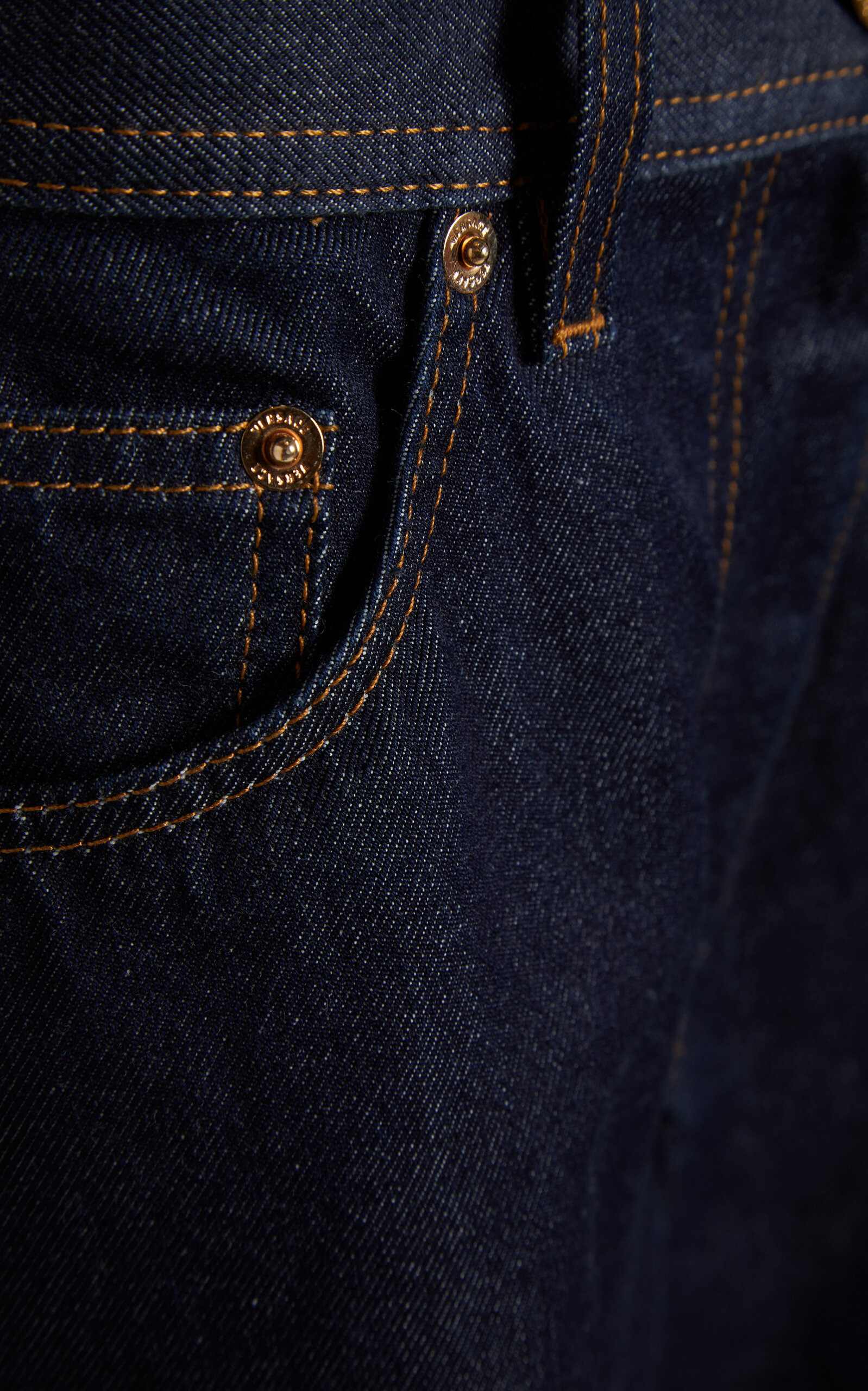 Rigid High-Rise Barrel Jeans dark wash - 5
